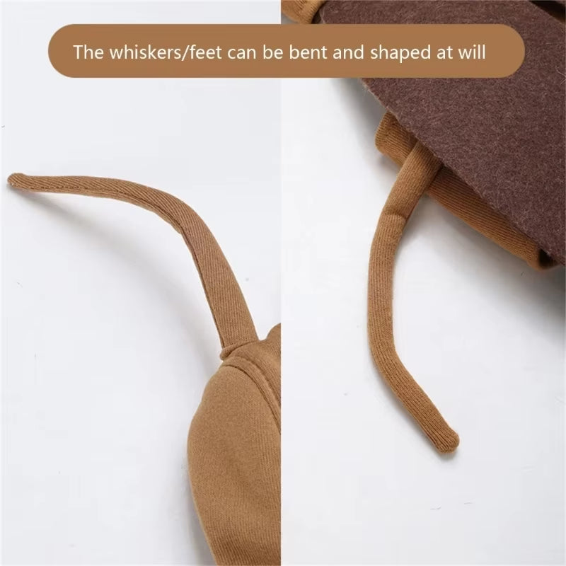 Cockroach Theme Pet Funny Costume Cats Cosplay Pranks Cockroach Clothes for Puppies Halloween Party Accessories
