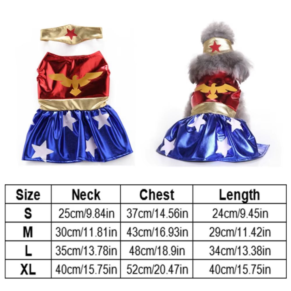 Dog Cloak Polyester Dog Halloween Dress Colorful Breathable Pet Cosplay Clothes Soft Christmas Party